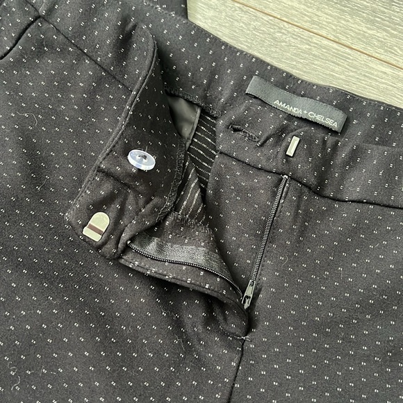 Black Patterned Office Pant - Picture 5 of 5